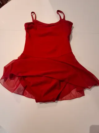 Maillot ballet niña rojo