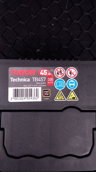 Batería Tudor Technica TB457 12V 45Ah