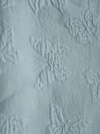 Colcha cuna blanca de algodón