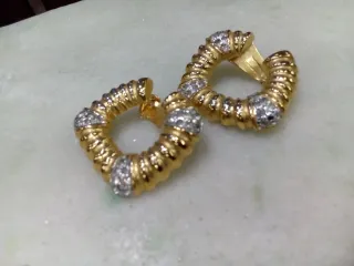 Orecchini Airoldi alta bigiotteria dorati