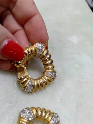 Orecchini Airoldi alta bigiotteria dorati