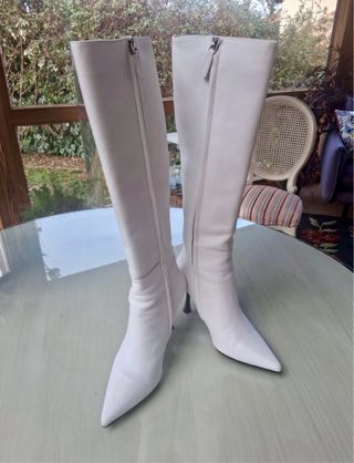 Botas altas tacón Miss Sixty blancas