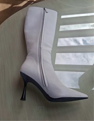 Botas altas tacón Miss Sixty blancas