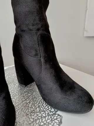 Botas altas negras ante ajustables nuevas37