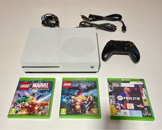 Xbox One S Blanca + 3 Juegos