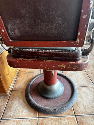Antigüedad industrial Sillón barbería Fontordera