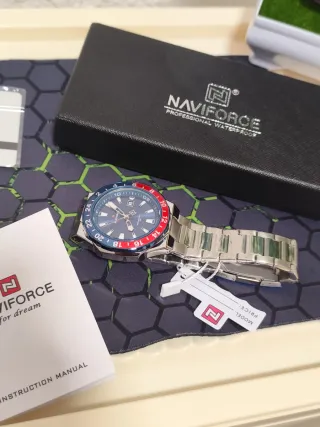 Reloj Naviforce Hombre Azul y Plateado