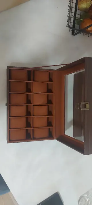 Scatola porta orologi 12 posti