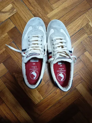 Zapatillas El Ganso Talla 43 Blancas. 2 usos