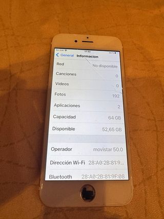 iPhone 6S 64GB Blanco BATERIA NUEVA