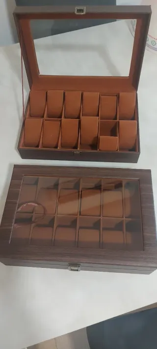 Scatola porta orologi 12 posti