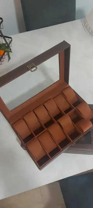Scatola porta orologi 12 posti