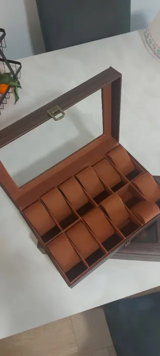 Scatola porta orologi 12 posti