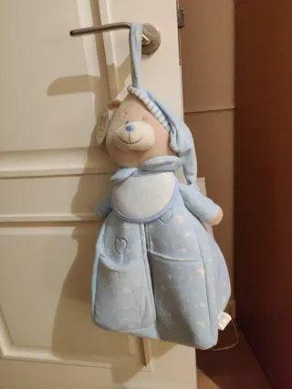 Porta pañales y cambiador bebé azul. Sin estrenar