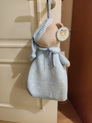 Porta pañales y cambiador bebé azul. Sin estrenar