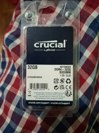 Crucial 32GB DDR4-3200 SODIMM RAM