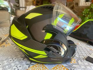 Casco Moto LS2 Amarillo Negro