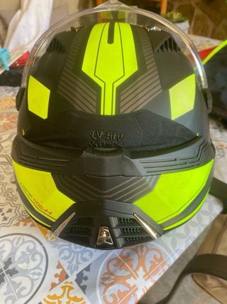 Casco Moto LS2 Amarillo Negro