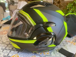 Casco Moto LS2 Amarillo Negro