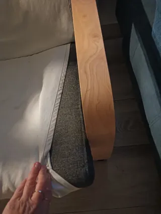 Butaca mecedora Ikea beige/gris