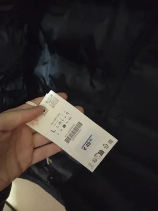 Abrigo ZARA Negro Invierno Hombre