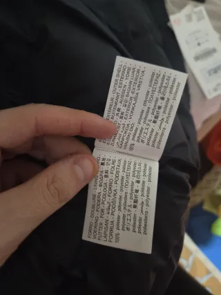 Abrigo ZARA Negro Invierno Hombre