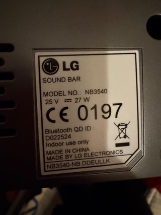 Barra de Sonido LG 320W 2.1 Wireless
