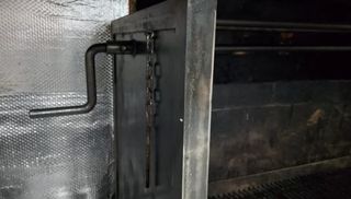 Barbacoa Grande Carbón Metal Negra