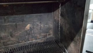 Barbacoa Grande Carbón Metal Negra