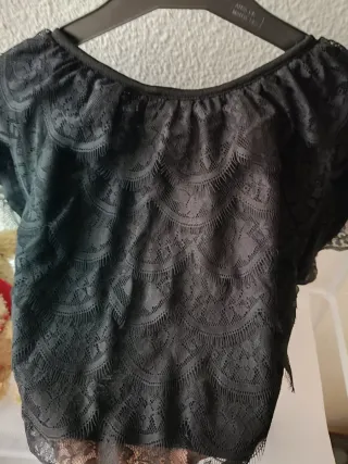 Chaleco negro encaje