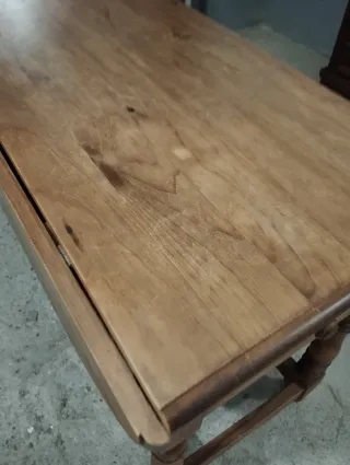 Mesa extensible madera maciza antigua