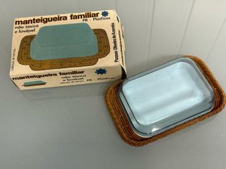 Manteigueira Vintage Cesto Plástico