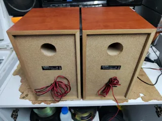 Altavoces Kenwood LS-M505 Marrones y Plateados