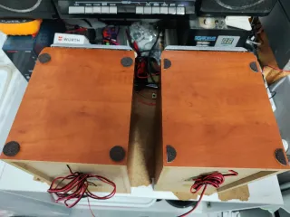 Altavoces Kenwood LS-M505 Marrones y Plateados