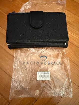 Portafoglio Baci&Abbracci nero 9x14 nuovo