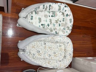 2 Nidos para bebé con estampado infantil
