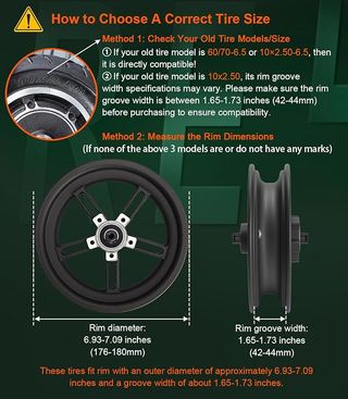 NUEVO Ruedas macizas patinete 10x2.5 BANGTING
