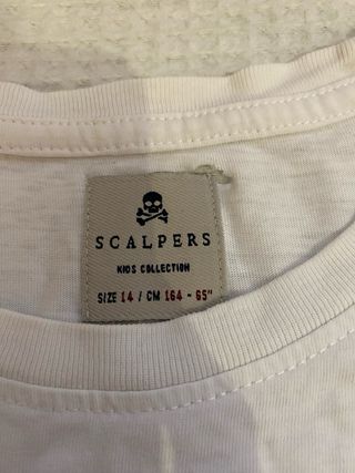 Camiseta Scalpers Blanca Talla 14