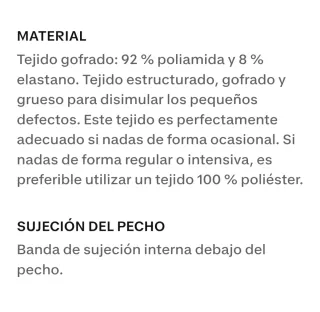 Bañador negro sin usar, talla 48