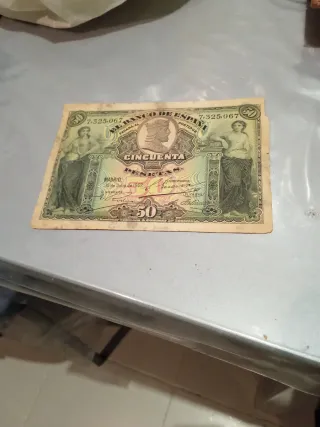 Billete 50 Pesetas Banco de España 1907