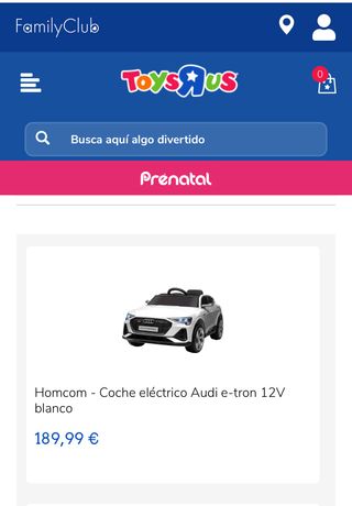 Coche eléctrico Audi e-tron 12V