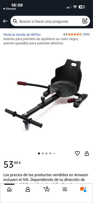 Asiento para Hoverboard