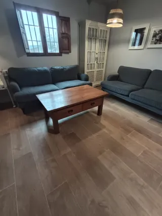 2 Sofás de  2 plazas gris azulado Ikea