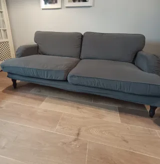 2 Sofás de  2 plazas gris azulado Ikea