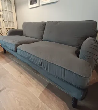 2 Sofás de  2 plazas gris azulado Ikea