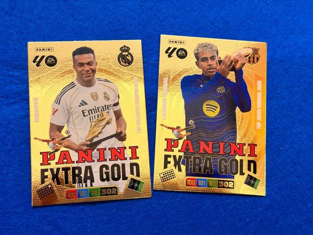 Lote 2 Cromos Panini Extra Gold Mbappé Lamine