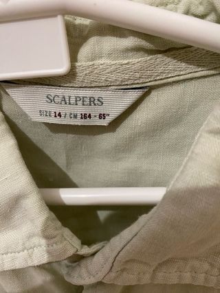Camisa Scalpers verde claro talla 14