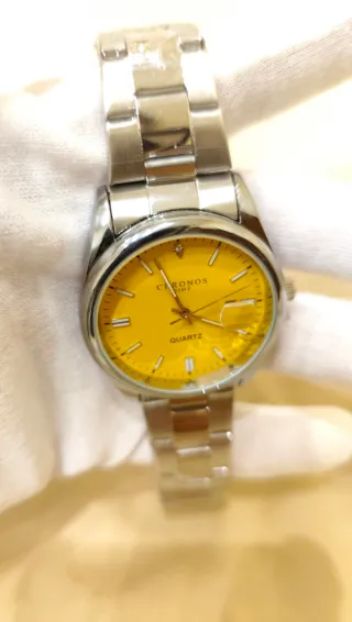 Orologio Chronos Data Acciaio Inox Giallo