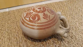 Botijo barro arcilla de pared decorativo