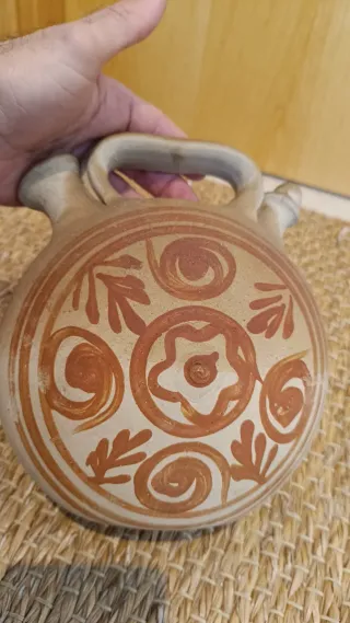 Botijo barro arcilla de pared decorativo